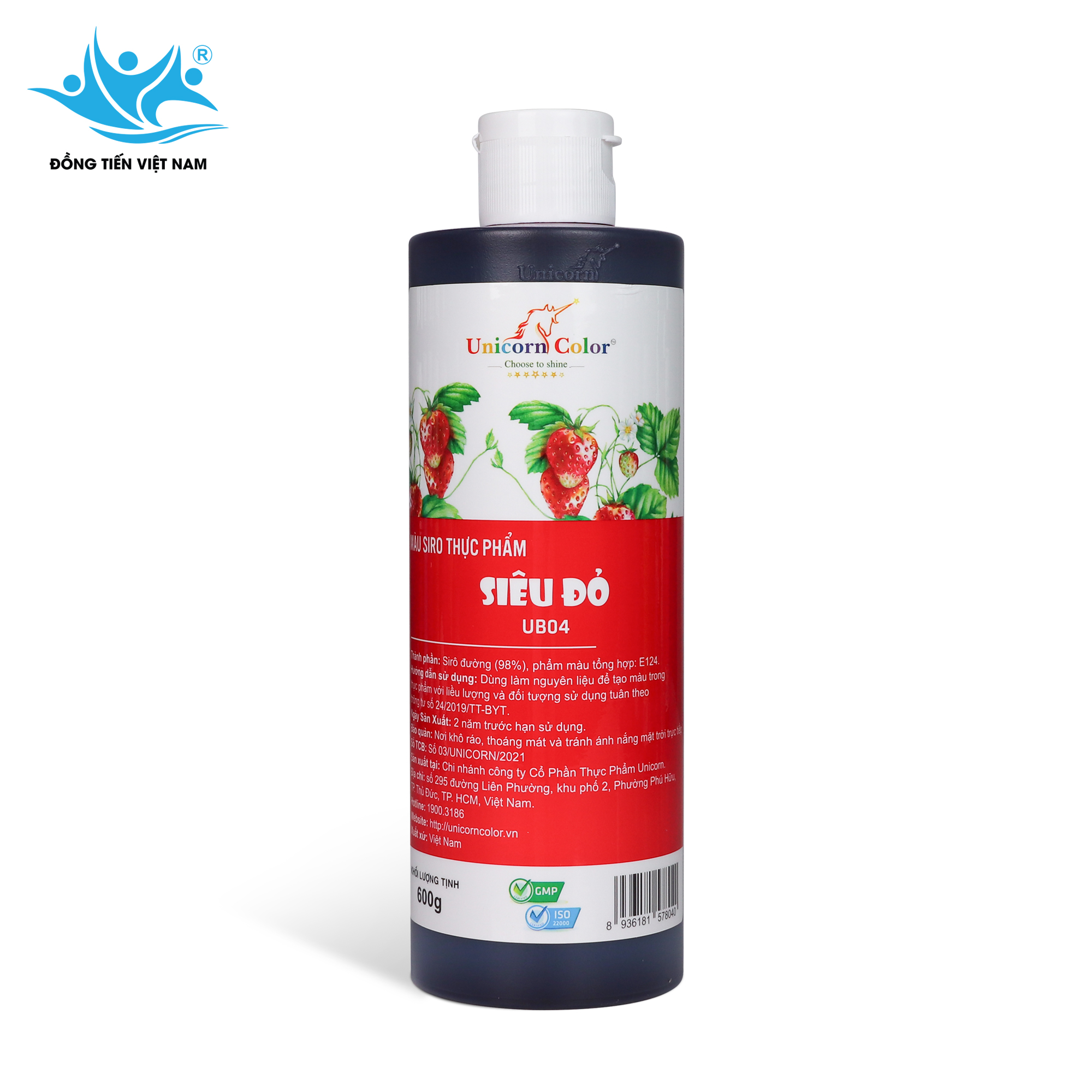 Tổng Hợp 24 Màu Unicorn 600g-Siêu Đỏ