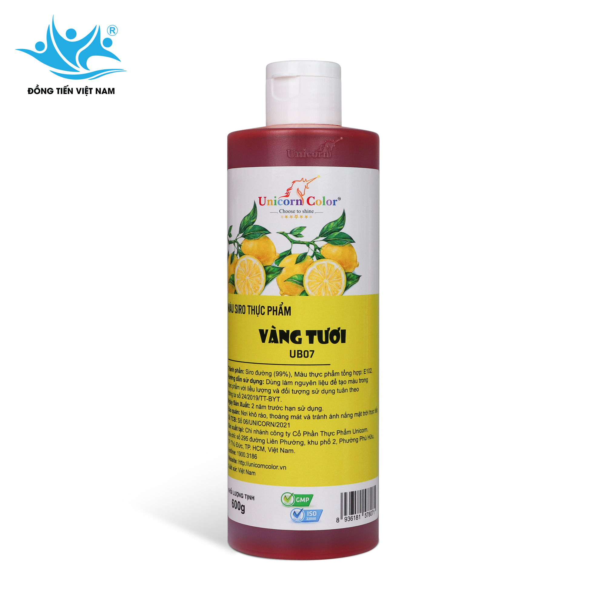 Tổng Hợp 24 Màu Unicorn 600g-Vàng Tươi