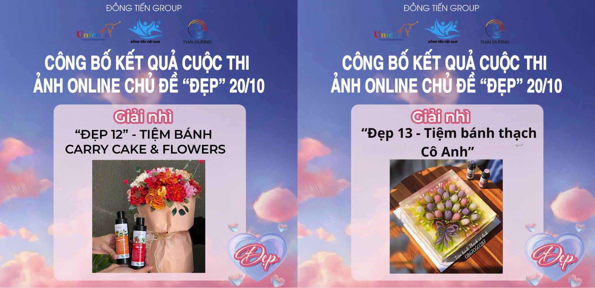 giải nhì cuộc thi đẹp đồng tiến unicorn