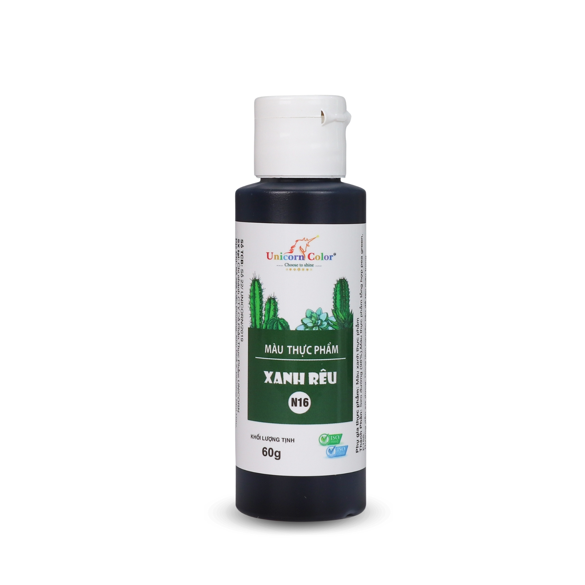 Màu Siro Unicorn Xanh Rêu 60g
