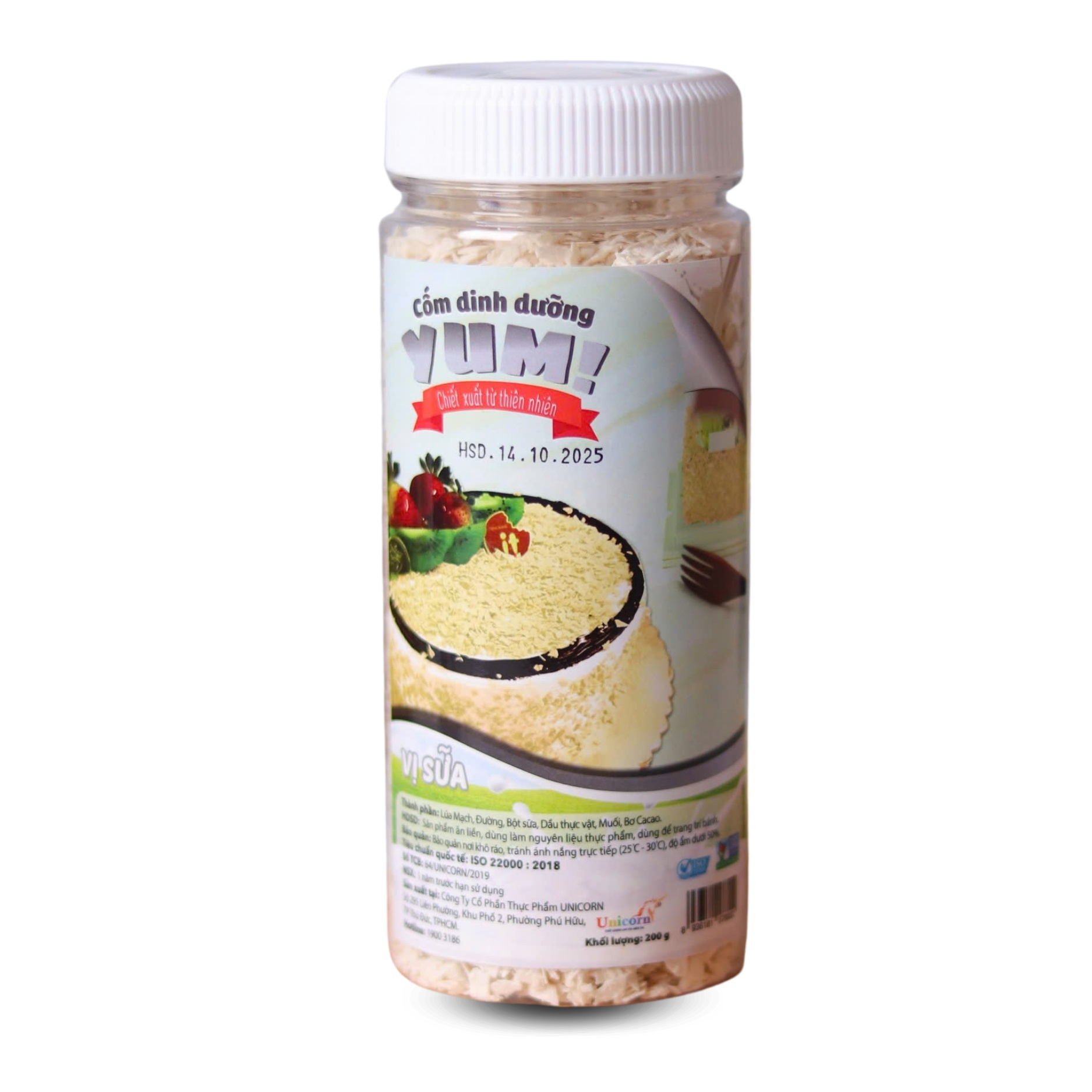Cốm Dinh Dưỡng Yum! 200g Vị Dừa