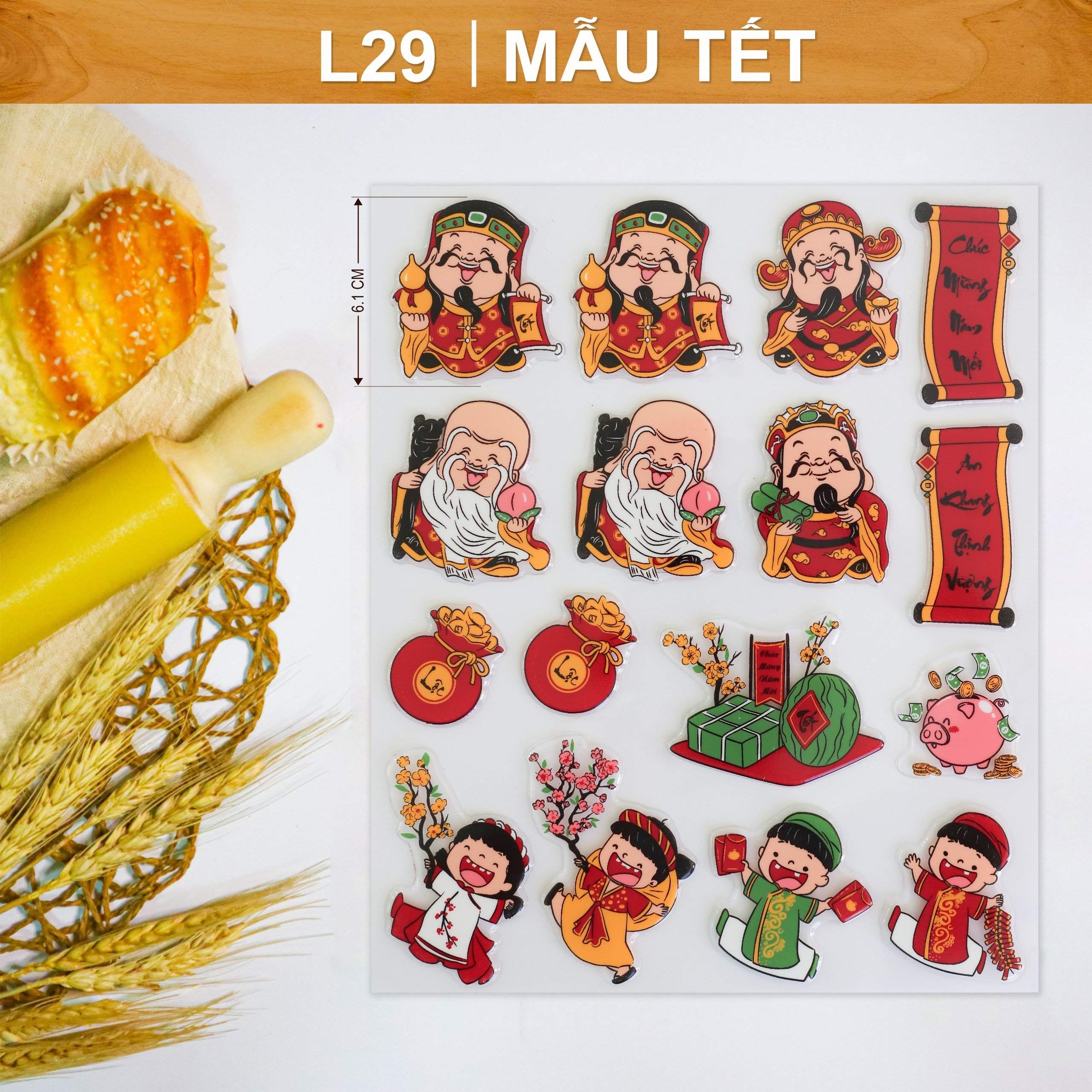 Khuôn In Hình Socola-Mẫu Tết