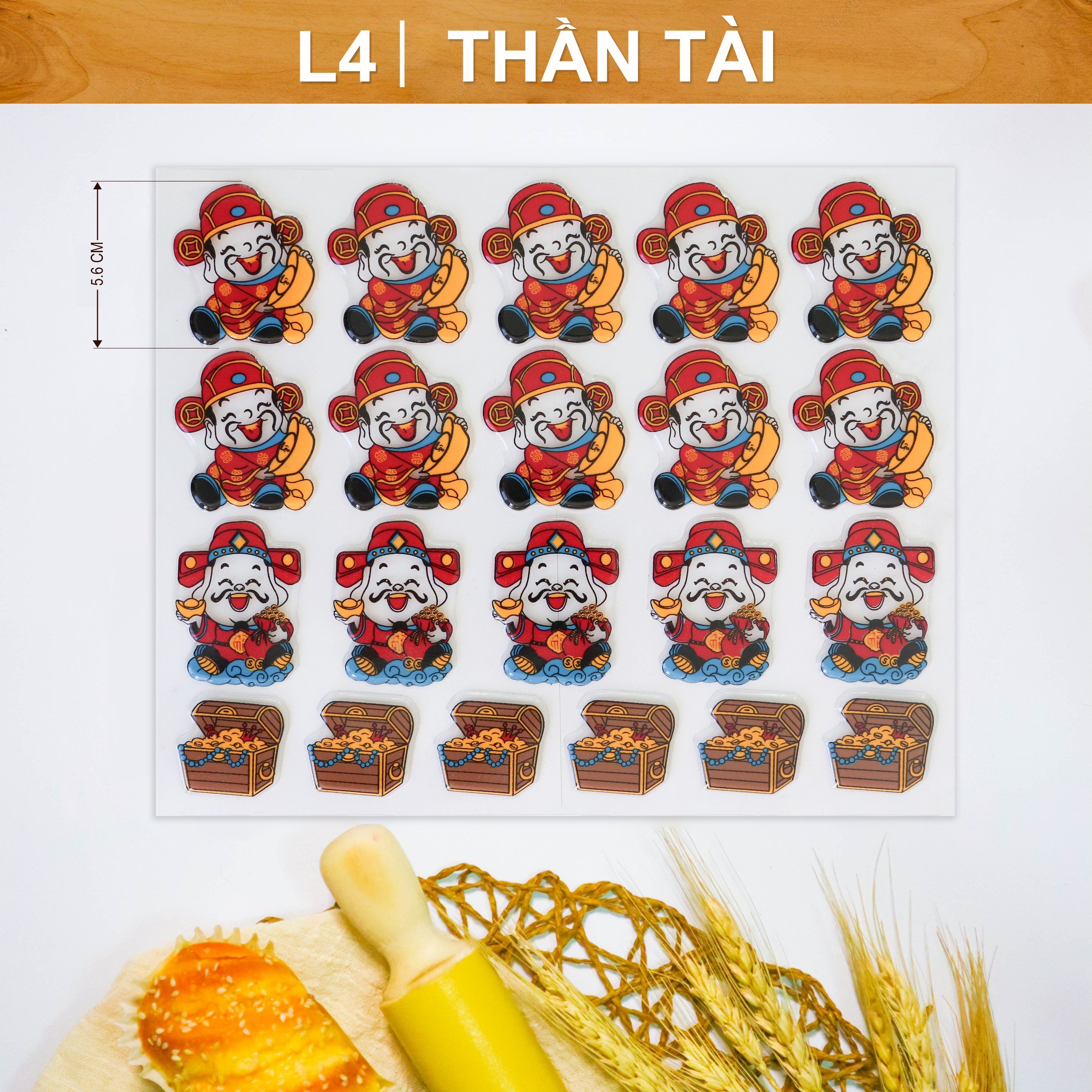 Khuôn In Hình Socola-Thần Tài