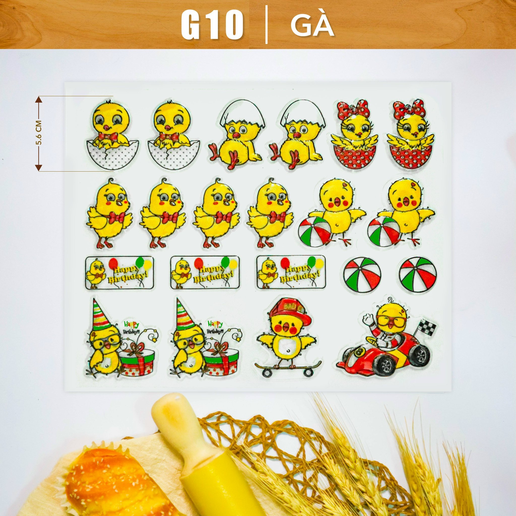 Khuôn In Hình Socola-Gà