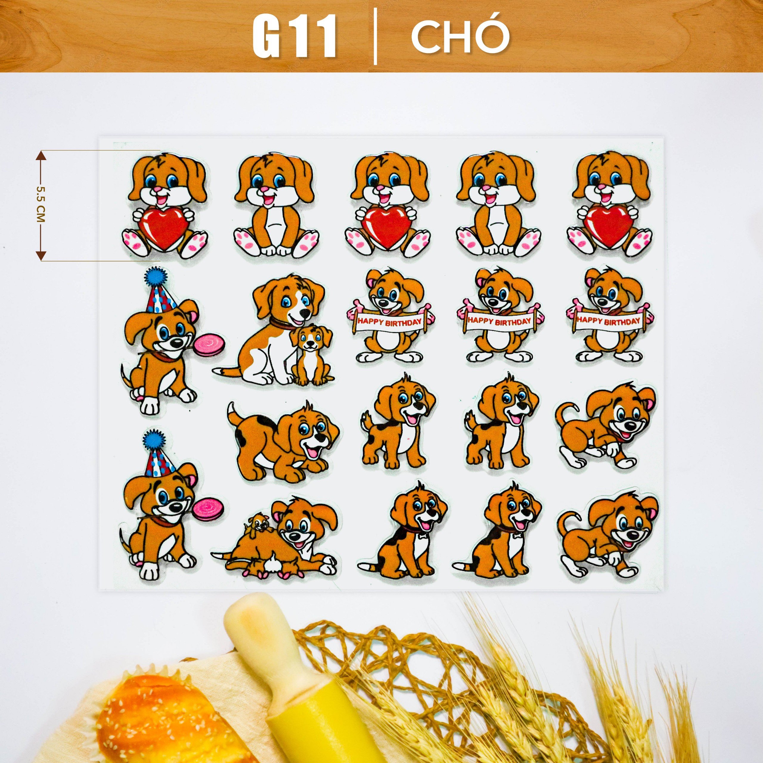 Khuôn In Hình Socola-Chó