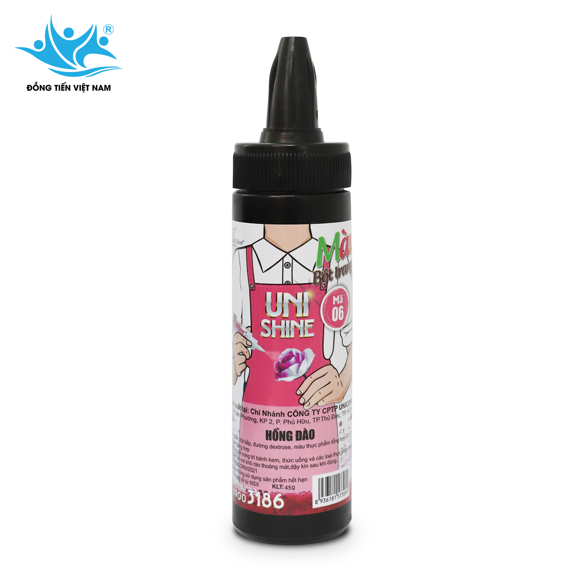 Màu Bột Phun 45g -Hồng Đào