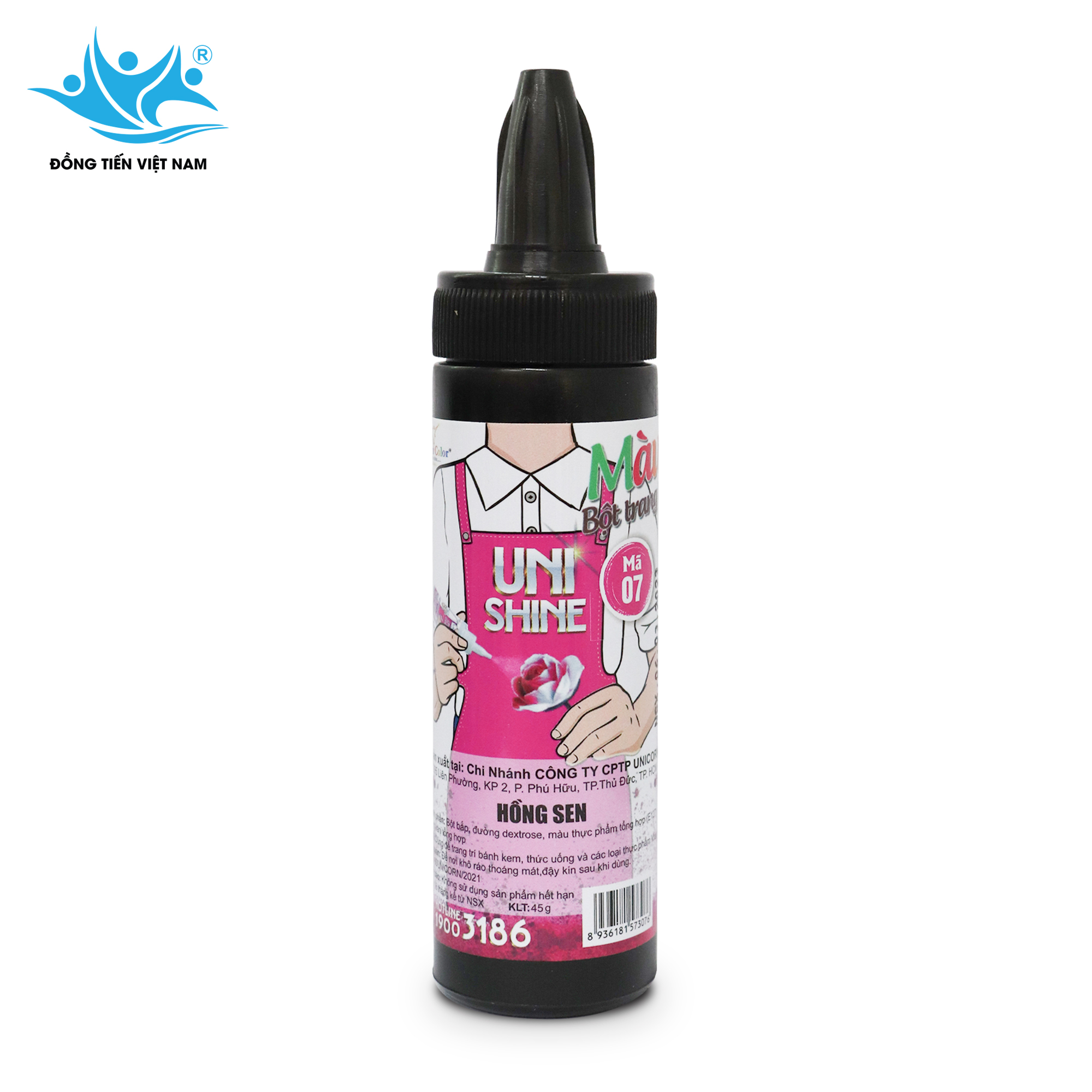 Màu Bột Phun 45g -Hồng Sen