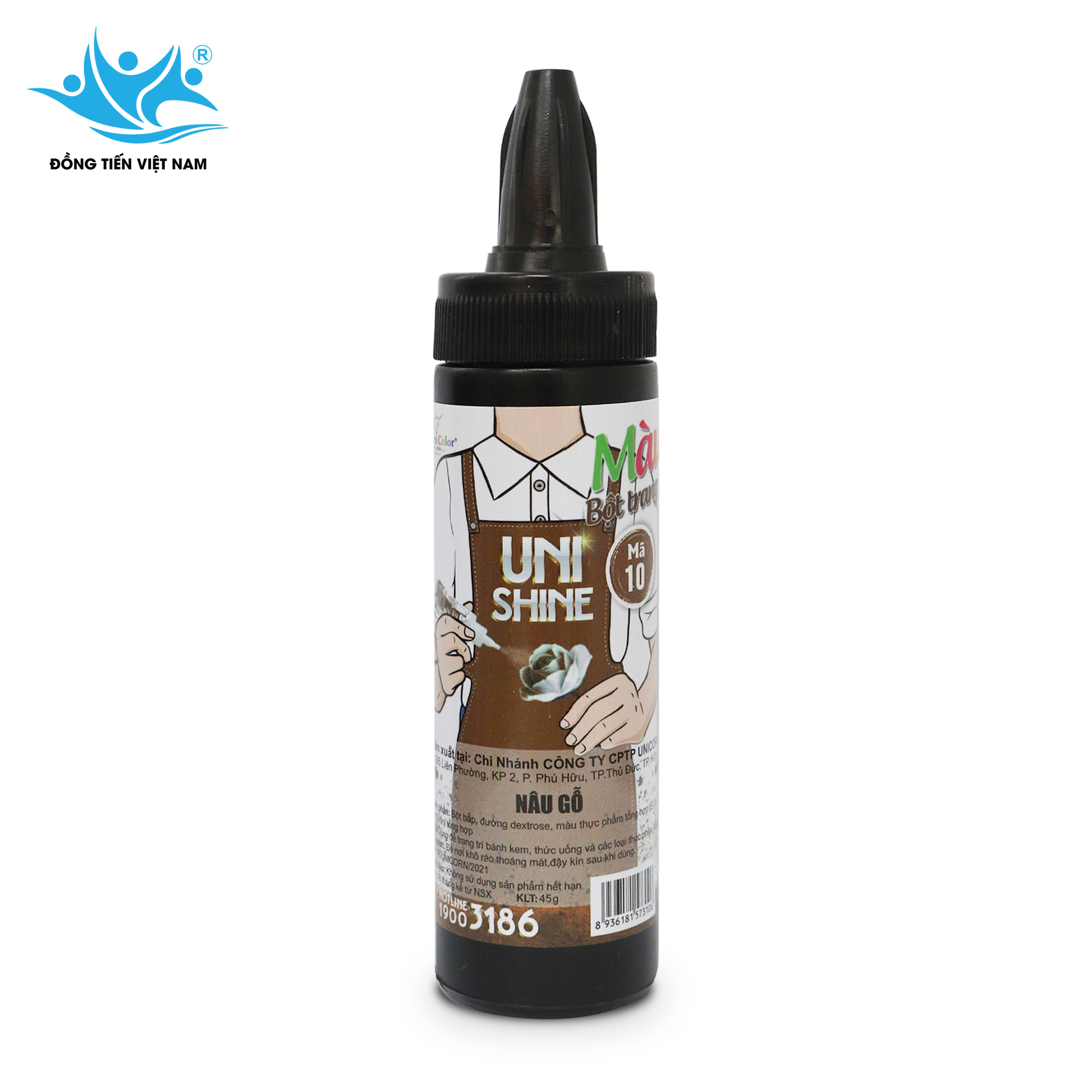 Màu Bột Phun 45g -Nâu Gỗ