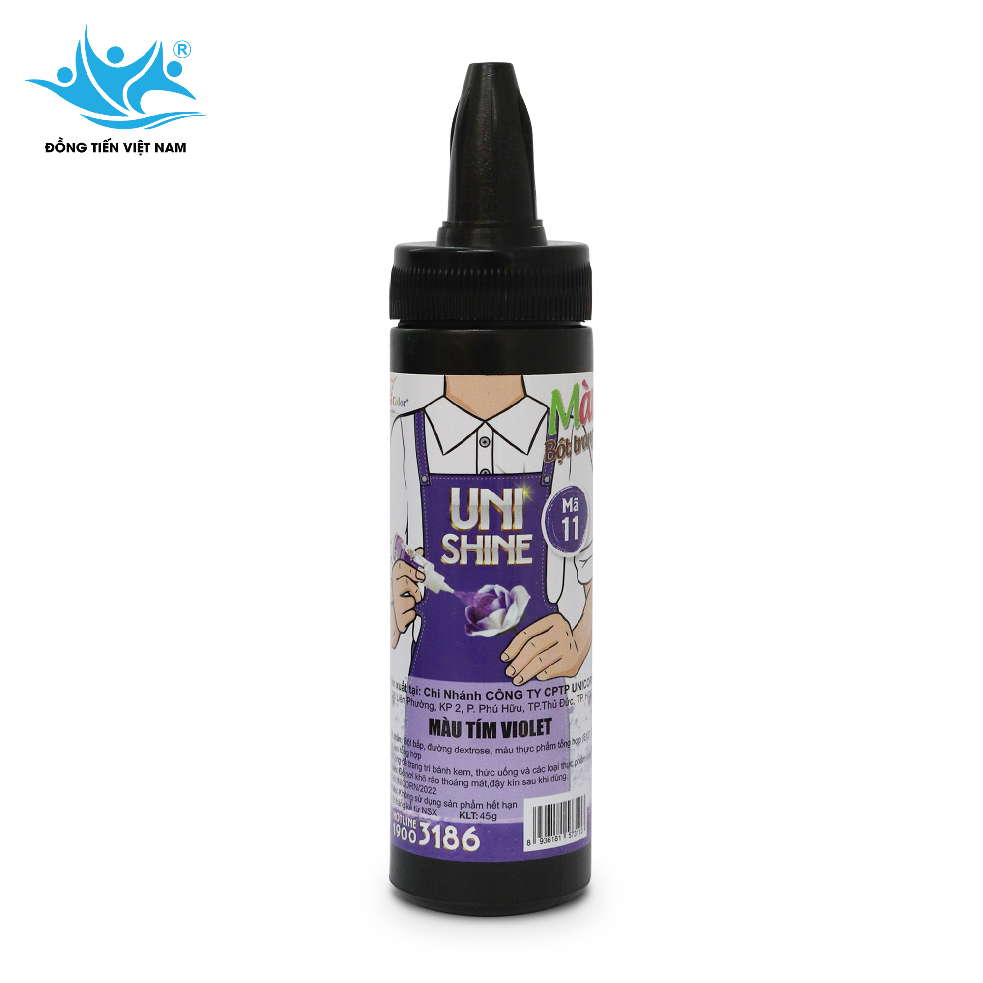 Màu Bột Phun 45g -Tím Hoa Cà