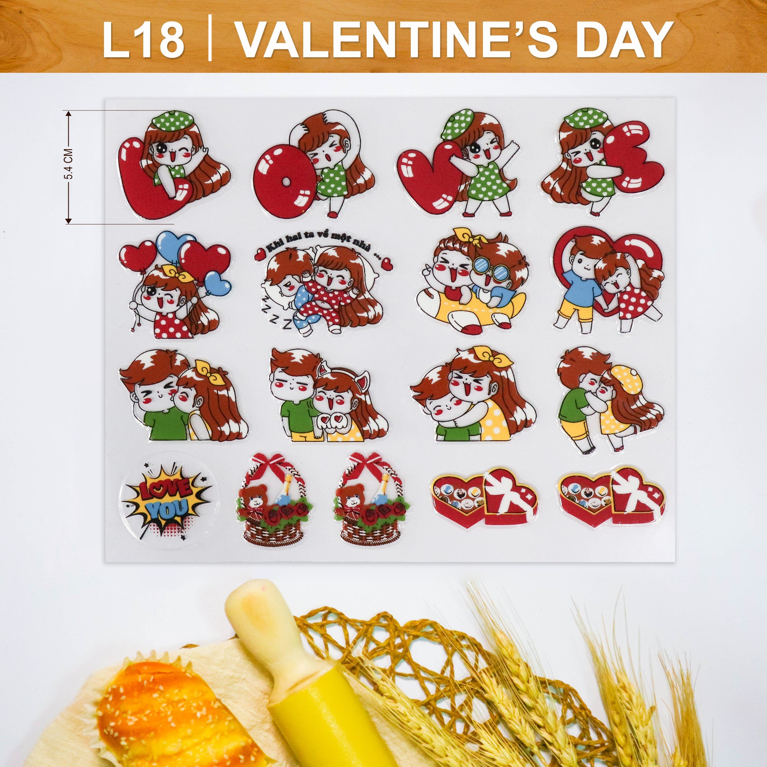 Khuôn In Hình Socola-Valentine's Day
